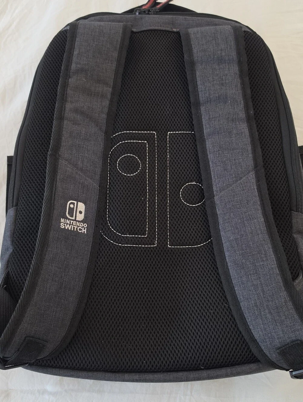 Nintendo Switch Elite Player Gaming Backpack - Charcoal Gray & Black Case